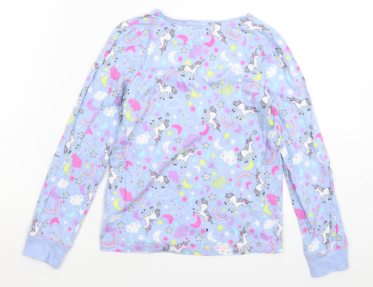 TU Boys Blue Solid   Pyjama Top Size 10-11 Years