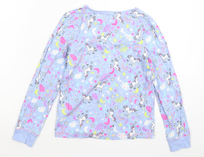 TU Boys Blue Solid   Pyjama Top Size 10-11 Years