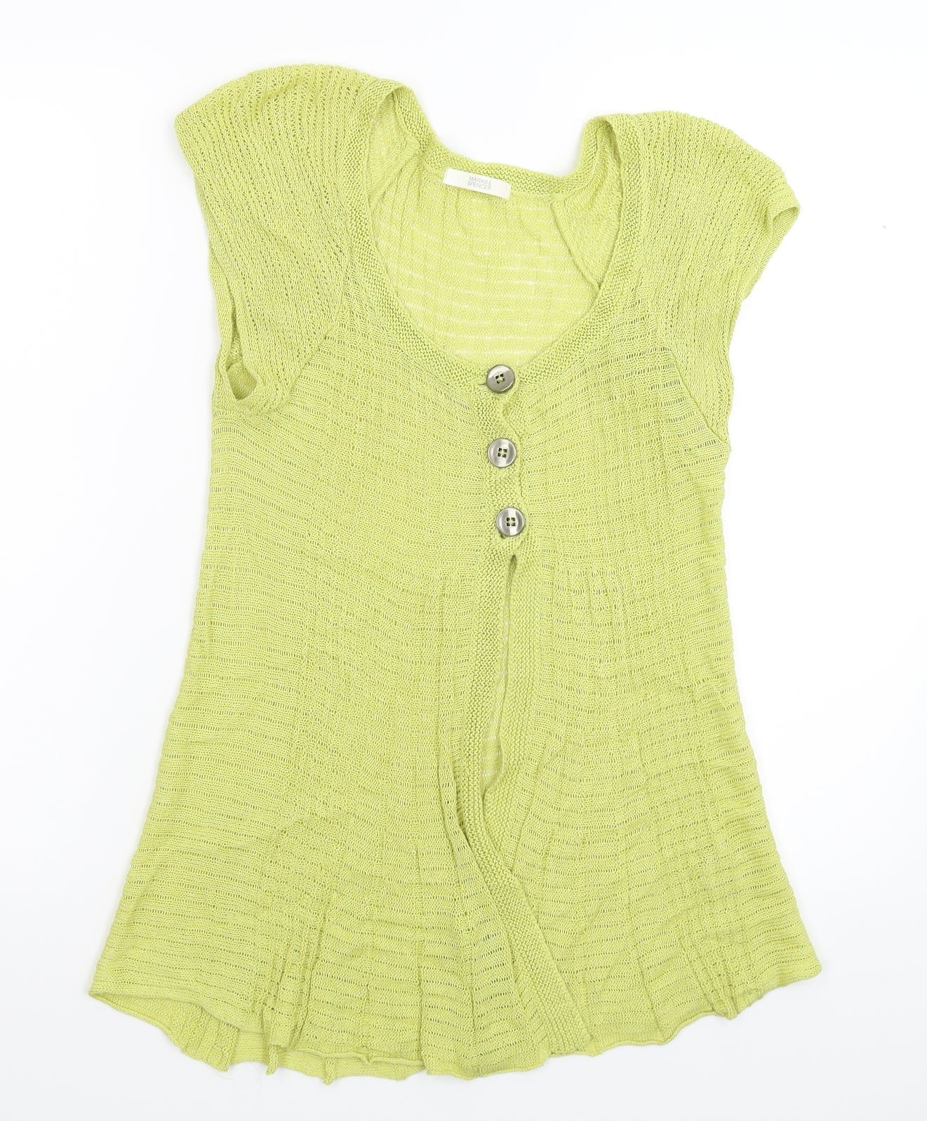 Marks and Spencer Womens Green   Cardigan Jumper Size 10