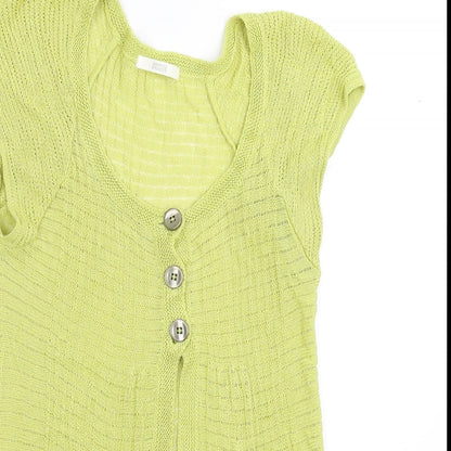 Marks and Spencer Womens Green   Cardigan Jumper Size 10