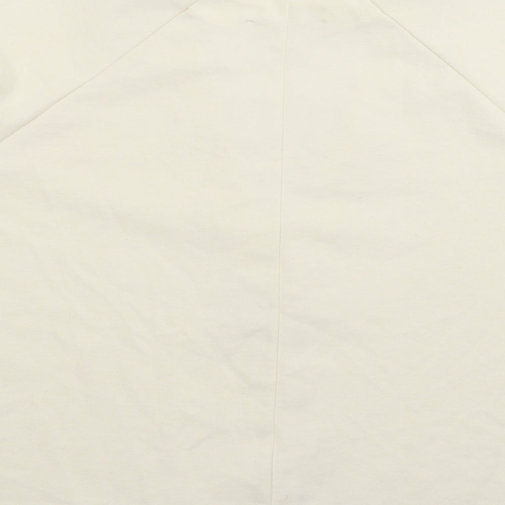 Womens UK Size S Zara White Basic T-Shirt