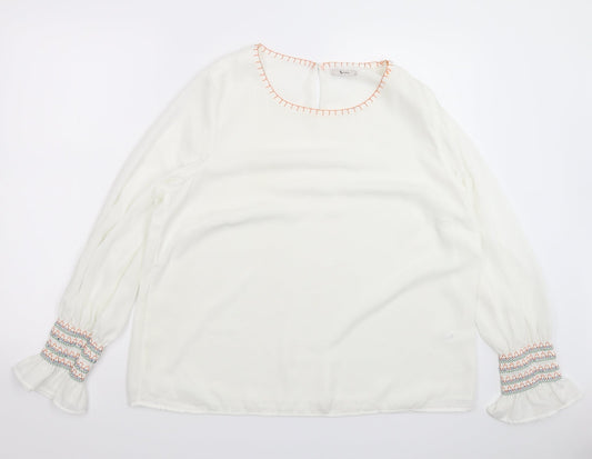 TU Womens White   Basic Blouse Size 18