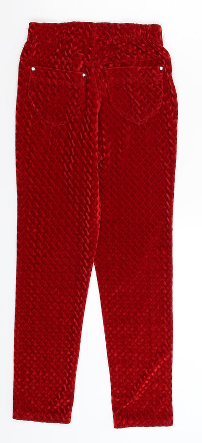 Vine Girls Red   Capri Trousers Size 14 Years - Leggings