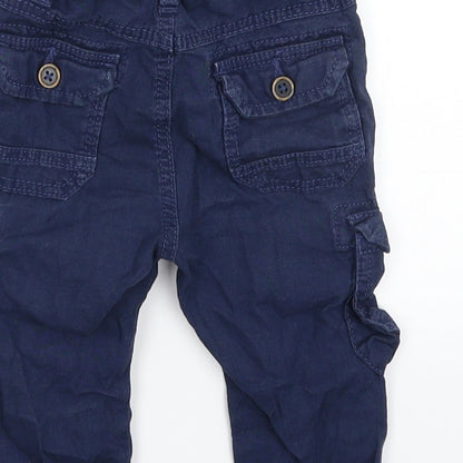 Marks and Spencer Baby Blue   Cargo Trousers Size 6-9 Months
