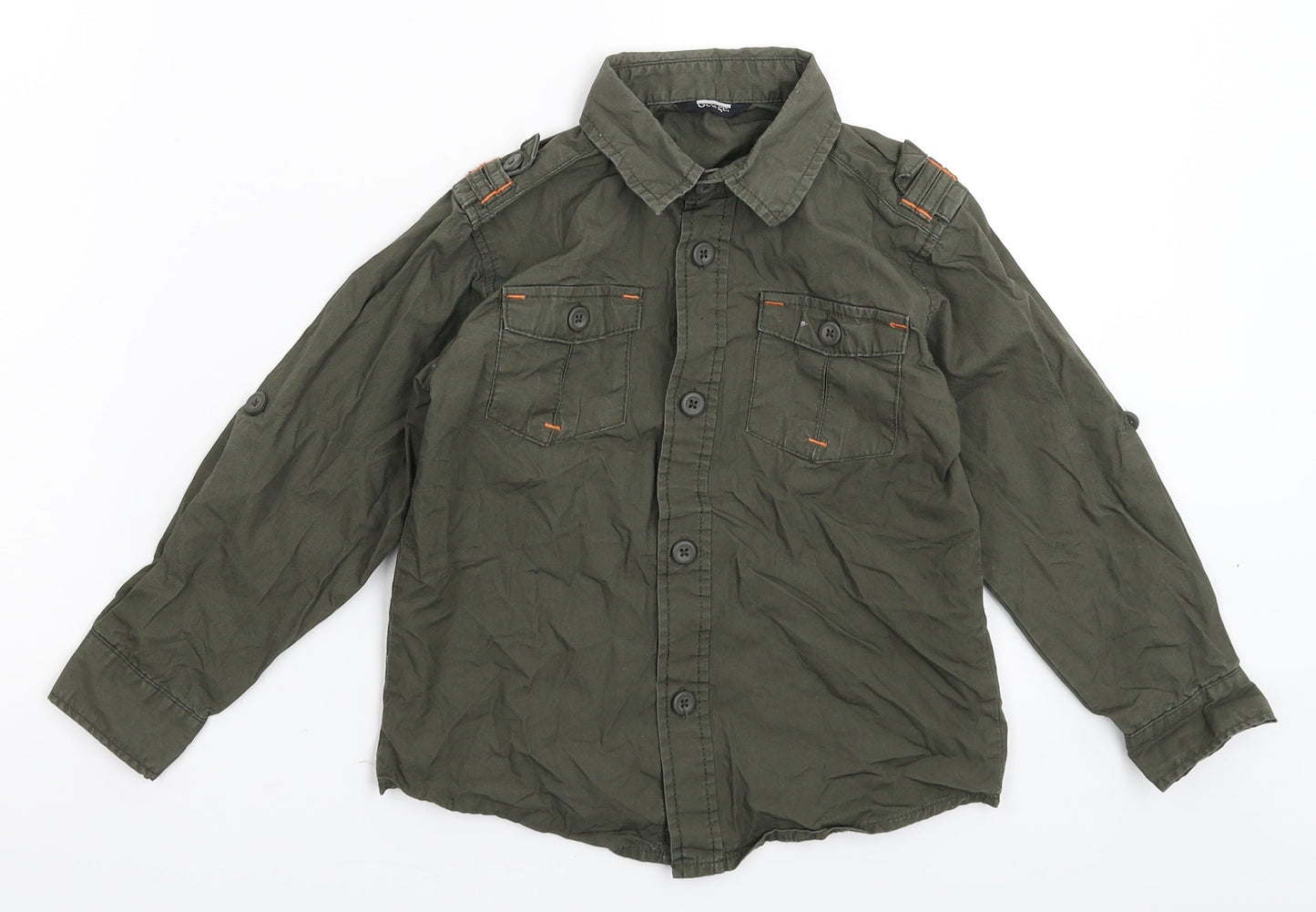 George Boys Grey   Basic Button-Up Size 4-5 Years