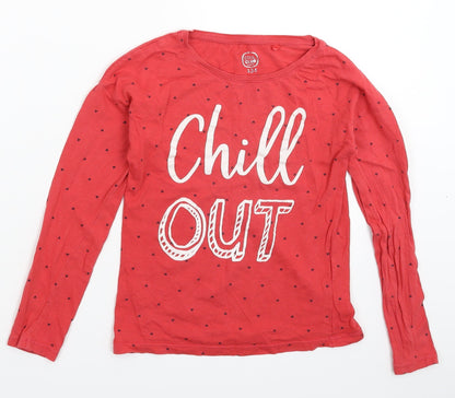 Cool Club Girls Red   Basic T-Shirt Size 9-10 Years
