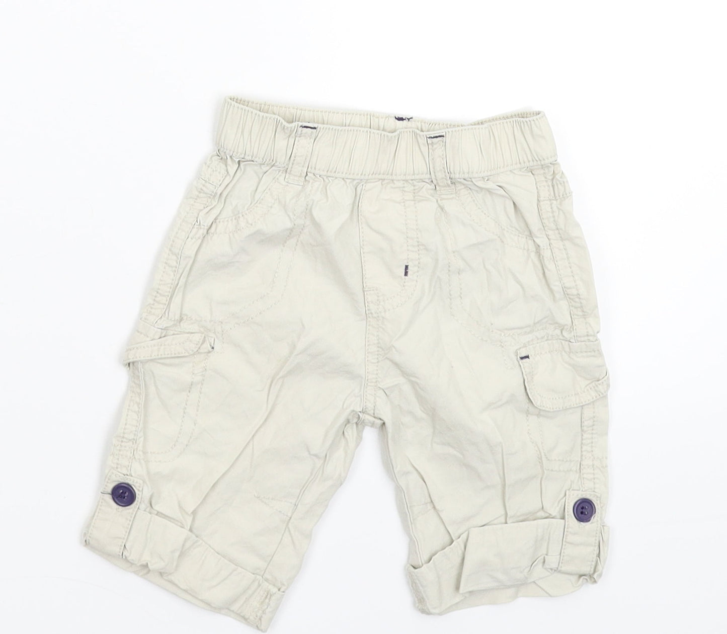 Nutmeg Baby Grey   Cargo Trousers Size 3-6 Months