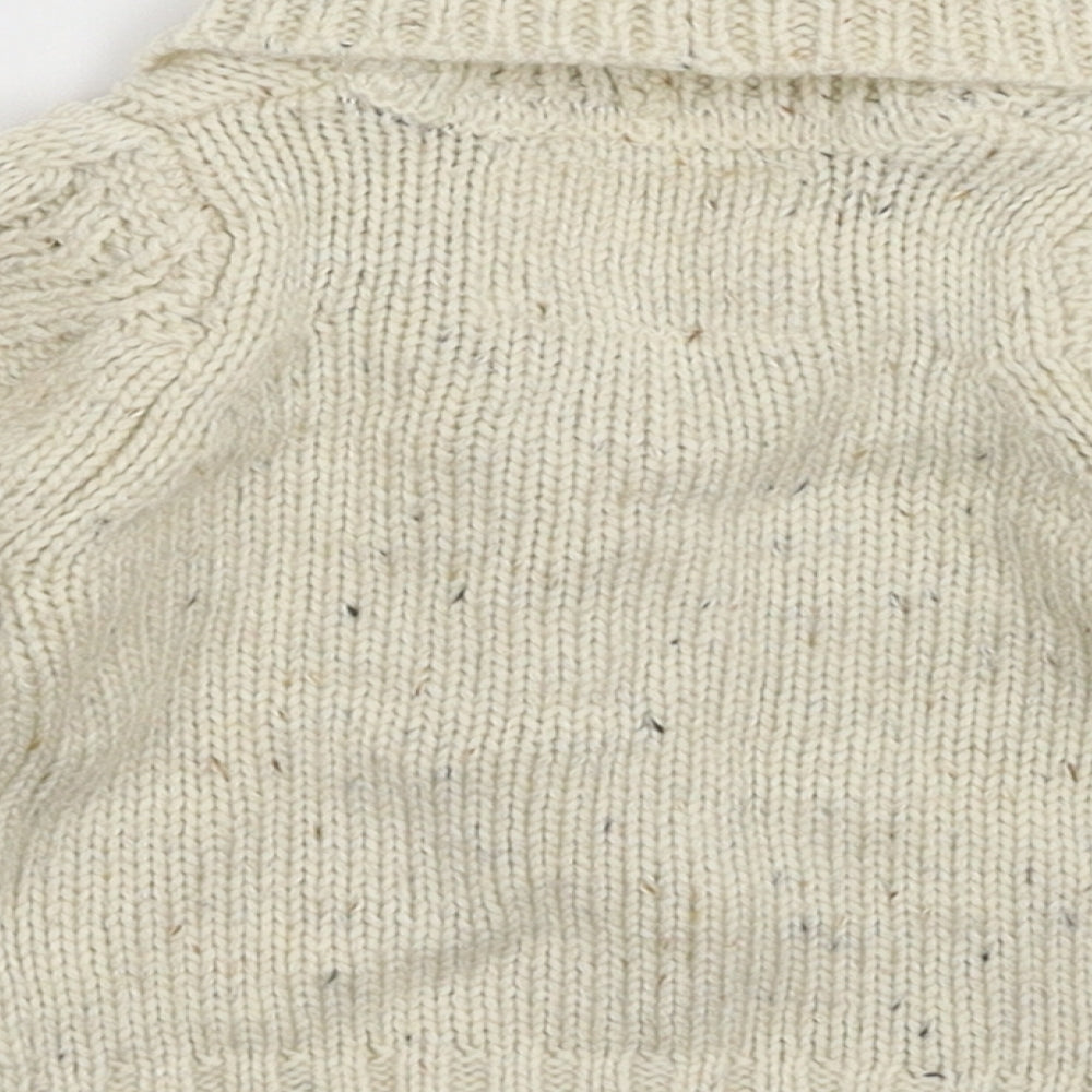 Earlydays Baby White  Knit Cardigan Jumper Size 0-3 Months