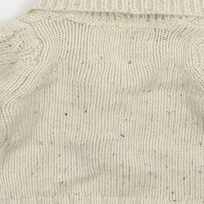 Earlydays Baby White  Knit Cardigan Jumper Size 0-3 Months