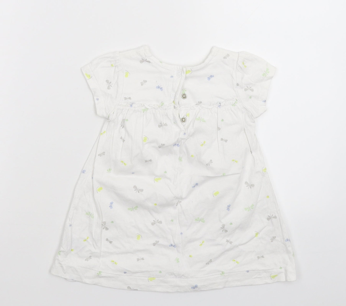 Merc Girls White   T-Shirt Dress  Size 12 Months