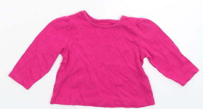 George Girls Pink   Basic T-Shirt Size 6-9 Months