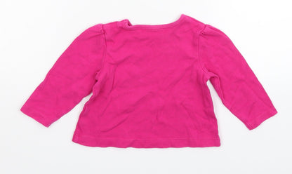 George Girls Pink   Basic T-Shirt Size 6-9 Months