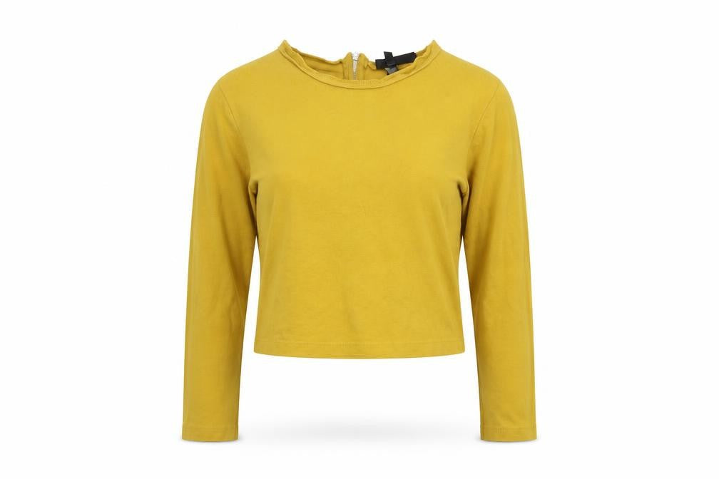 Womens UK Size XS BIK BOK Yellow Basic T-Shirt