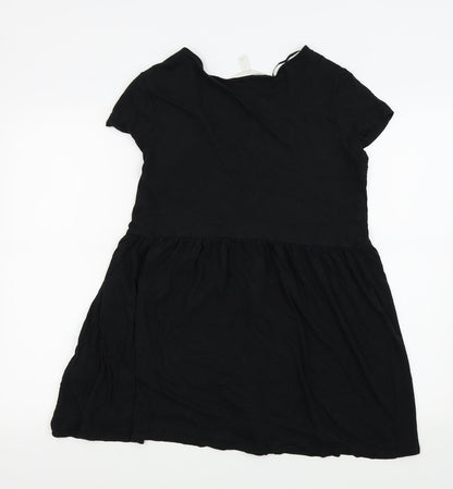 H&M Womens Black Colourblock  Fit & Flare  Size S