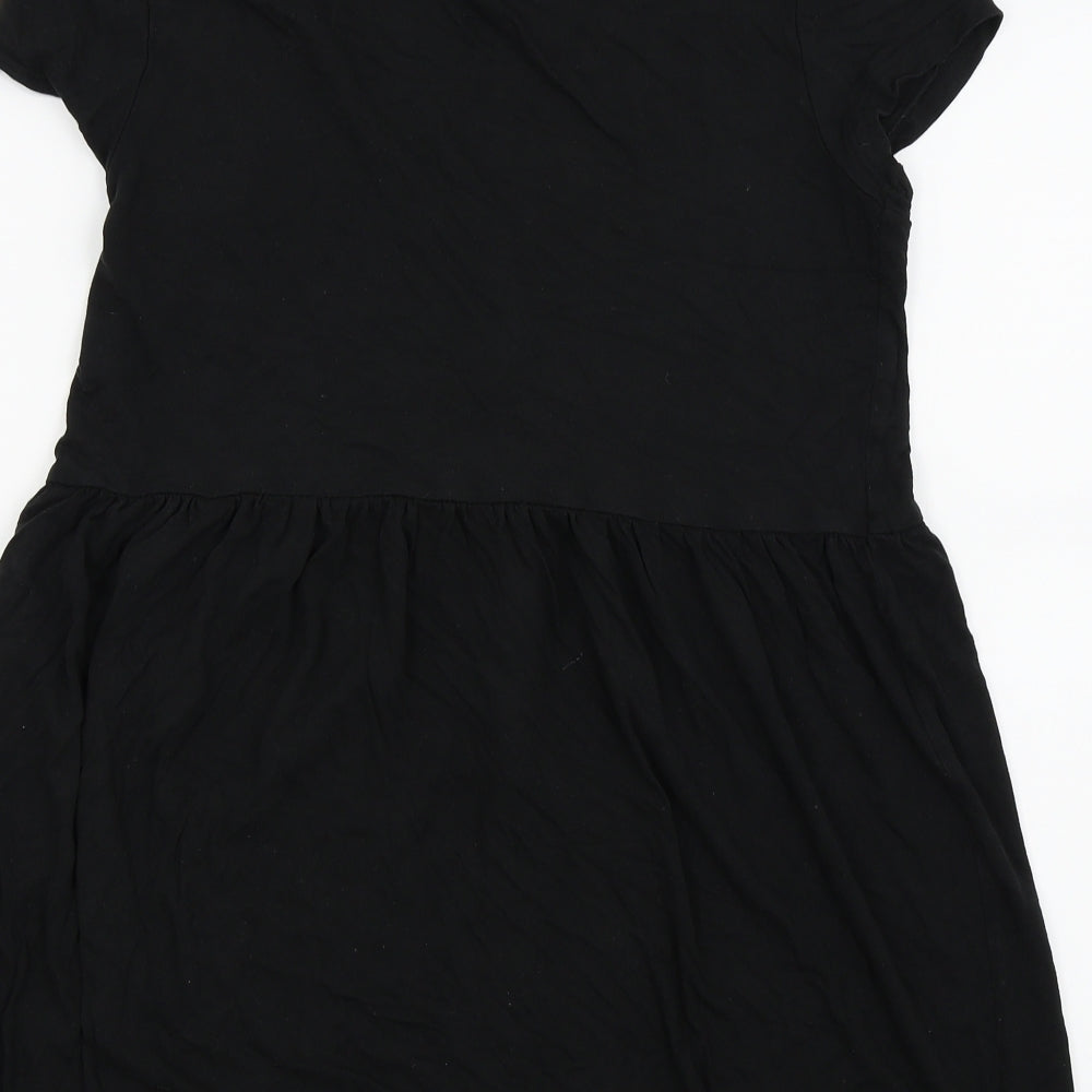 H&M Womens Black Colourblock  Fit & Flare  Size S