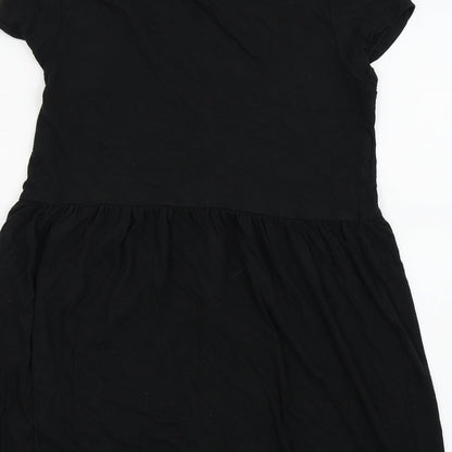 H&M Womens Black Colourblock  Fit & Flare  Size S