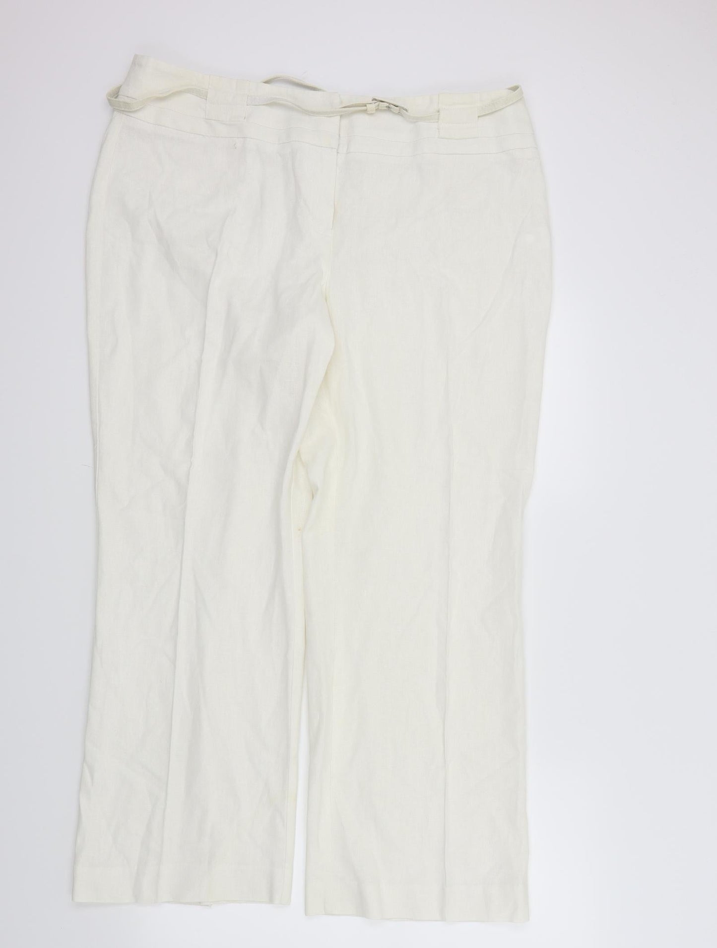 Autonomy Womens White   Dress Pants Trousers Size 18 L29 in