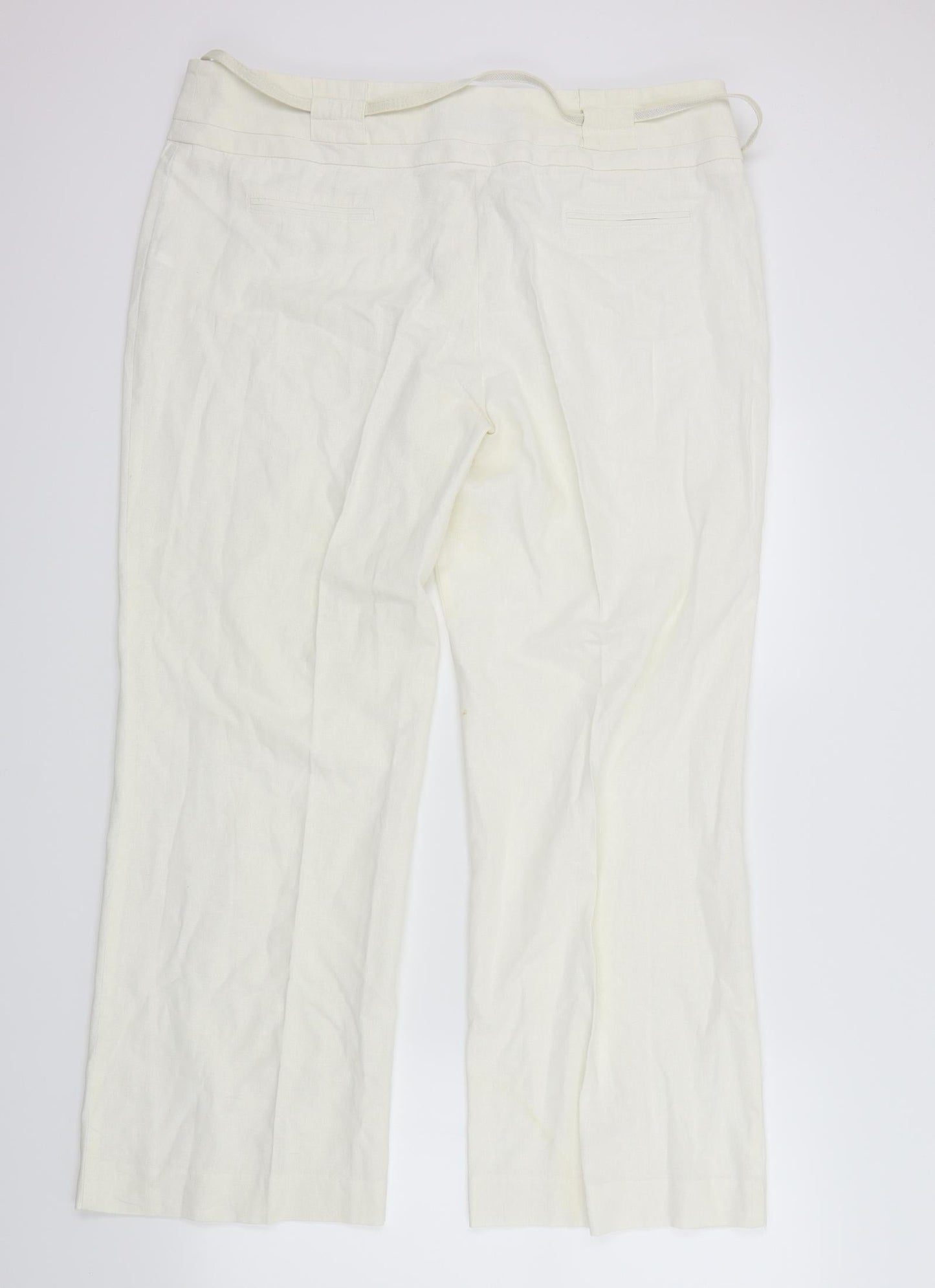 Autonomy Womens White   Dress Pants Trousers Size 18 L29 in