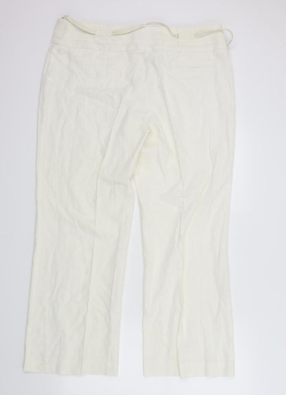 Autonomy Womens White   Dress Pants Trousers Size 18 L29 in