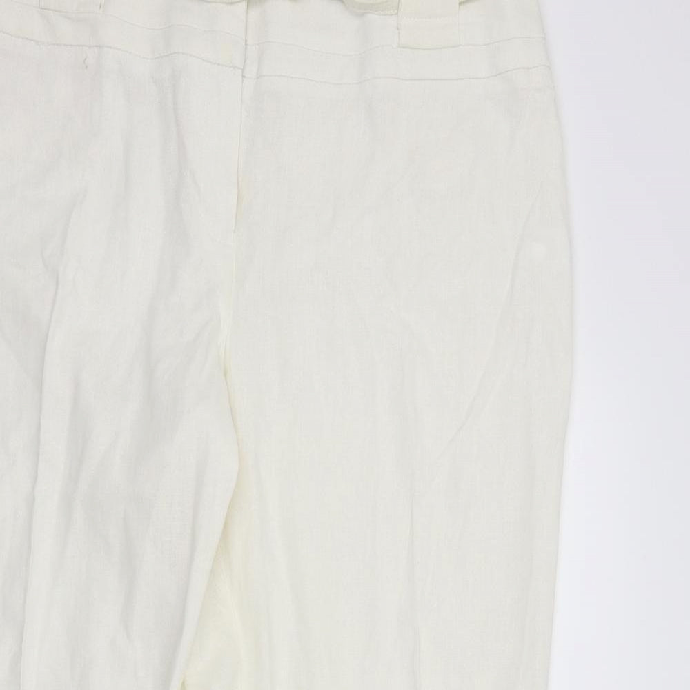Autonomy Womens White   Dress Pants Trousers Size 18 L29 in