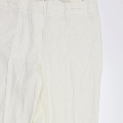 Autonomy Womens White   Dress Pants Trousers Size 18 L29 in