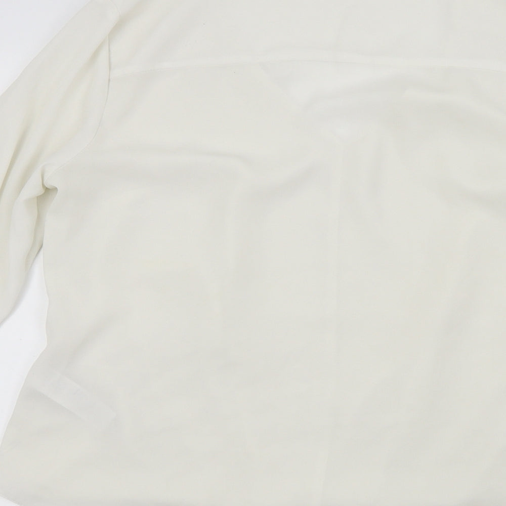 Womens UK Size 12 New Look White Basic Blouse