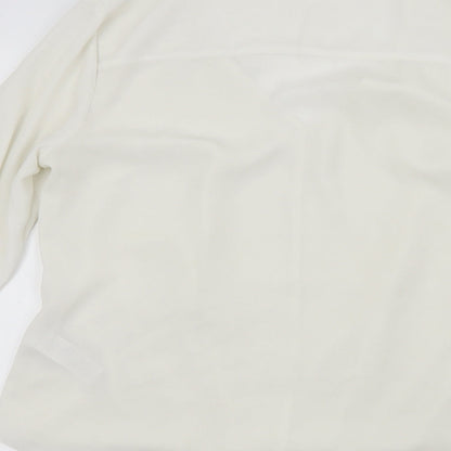 Womens UK Size 12 New Look White Basic Blouse
