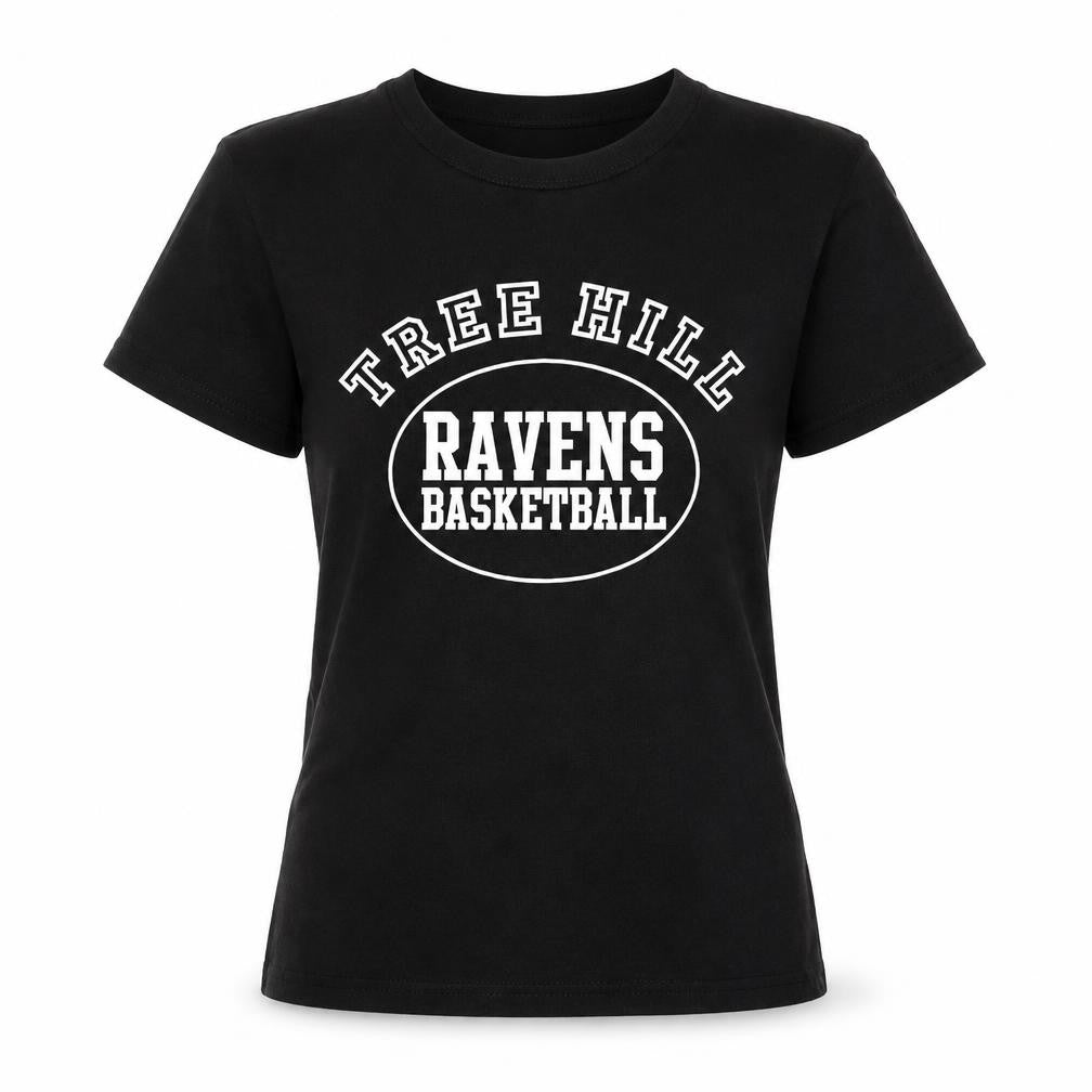 Womens UK Size S B&C Black Basic T-Shirt