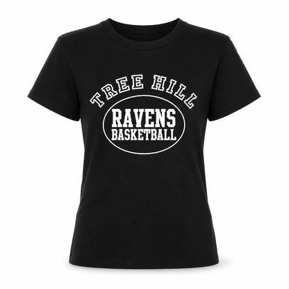 Womens UK Size S B&C Black Basic T-Shirt