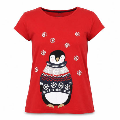 Womens UK Size 10 Nutmeg Red Basic T-Shirt