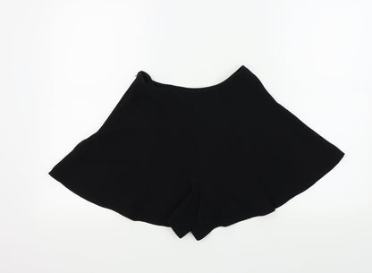 Miss Selfridge Womens Black Colourblock  Skimmer Shorts Size 8