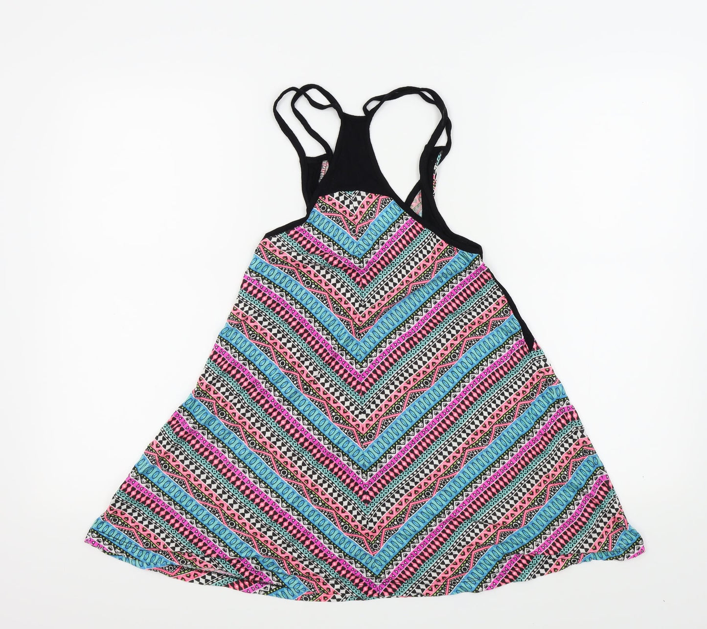 ocean club Girls Multicoloured Geometric  Fit & Flare  Size 6-7 Years