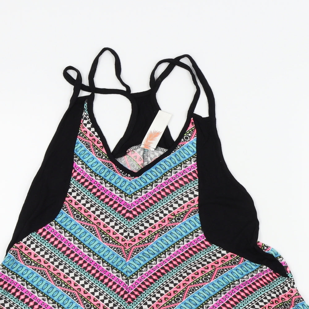 ocean club Girls Multicoloured Geometric  Fit & Flare  Size 6-7 Years