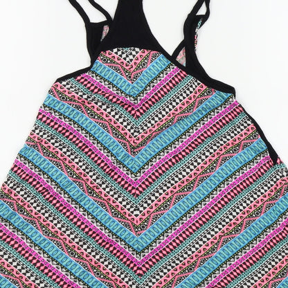 ocean club Girls Multicoloured Geometric  Fit & Flare  Size 6-7 Years