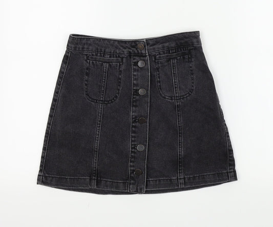 Womens UK Size 25 in top shop A-Line  Skirt