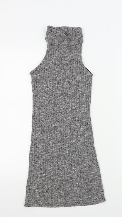 Womens UK Size XS Glamorous Grey Basic T-Shirt