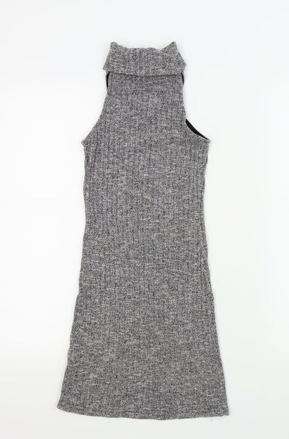 Womens UK Size XS Glamorous Grey Basic T-Shirt