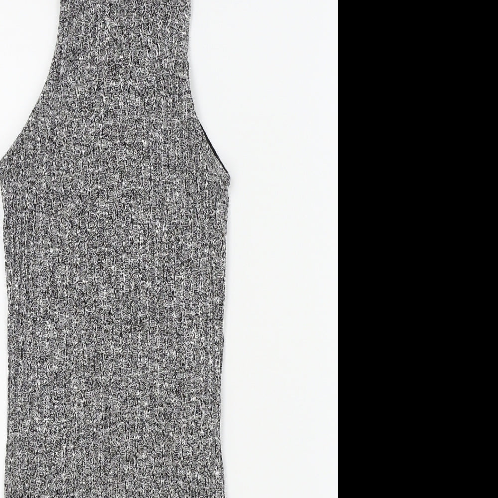 Womens UK Size XS Glamorous Grey Basic T-Shirt
