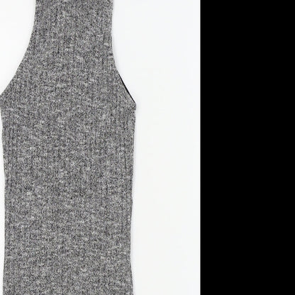 Womens UK Size XS Glamorous Grey Basic T-Shirt