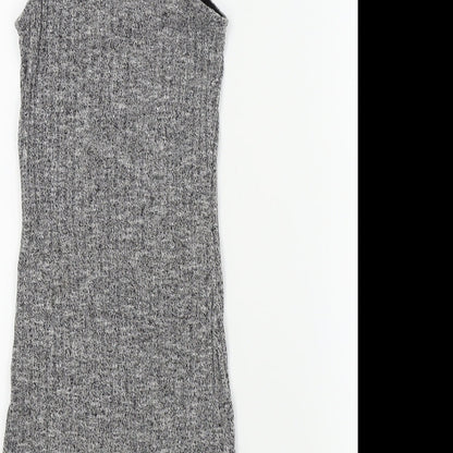 Womens UK Size XS Glamorous Grey Basic T-Shirt