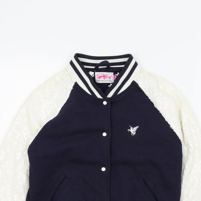 tulisa Girls Blue Colourblock  Basic Jacket Jacket