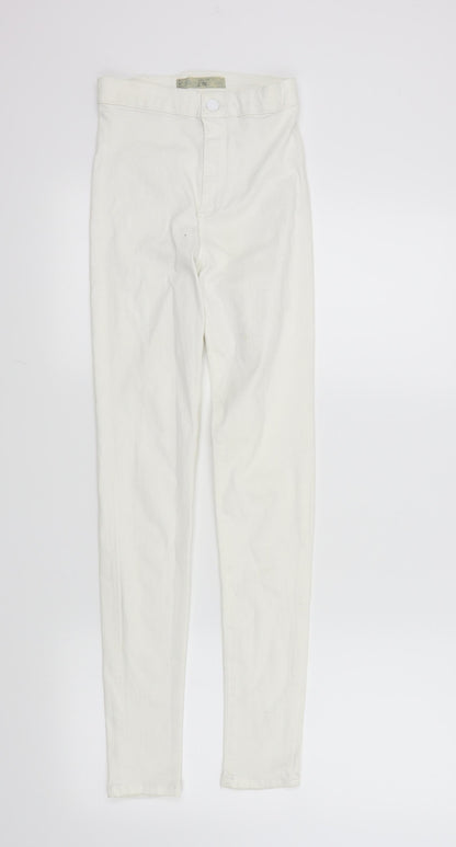 Topshop Womens White   Skinny Jeans Size 26 L29 in