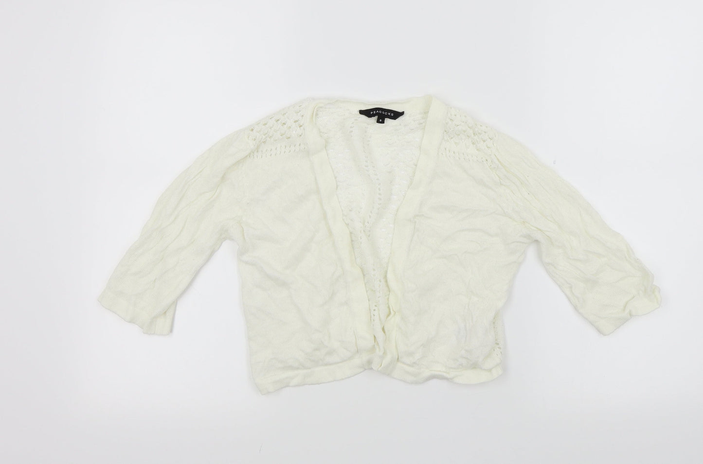 Peacocks Womens Silver   Cardigan Jumper Size 8