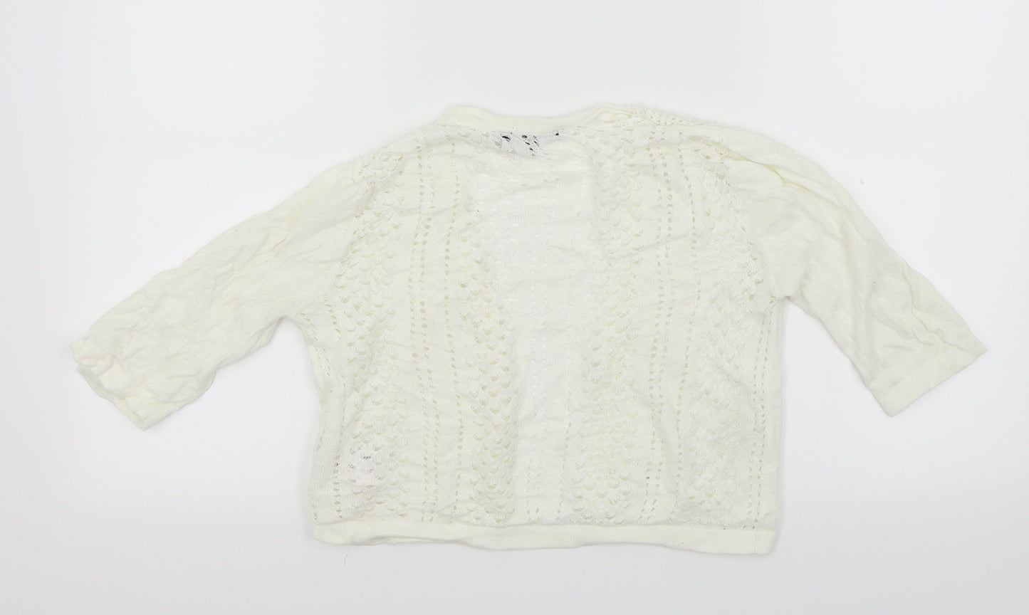 Peacocks Womens Silver   Cardigan Jumper Size 8