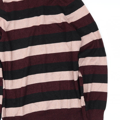 F&F Womens Red Striped  Pullover Jumper Size 14