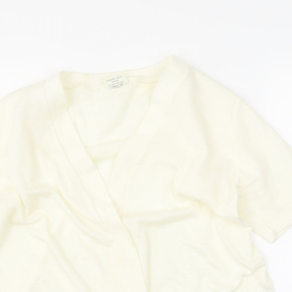 Preworn Womens Ivory   Cardigan Jumper Size L
