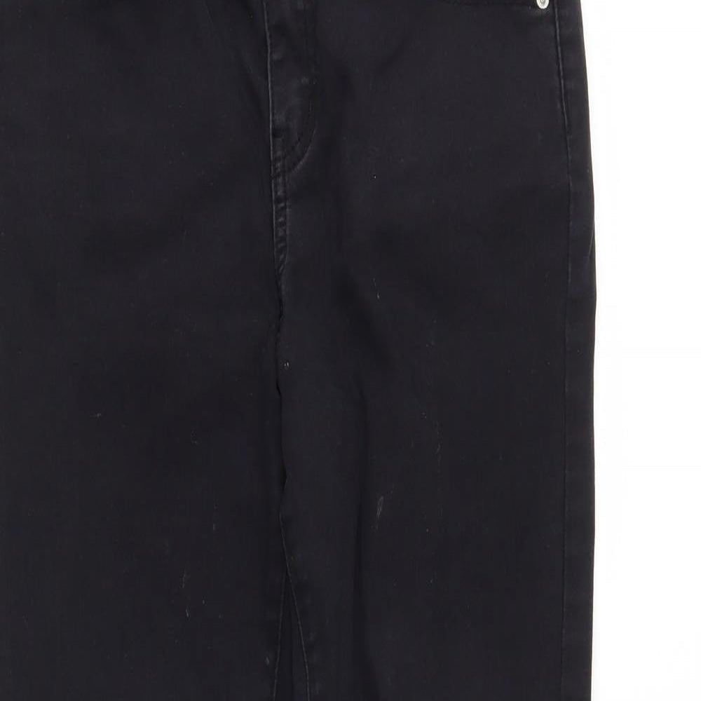 DenimCo Womens Black  Denim Skinny Jeans Size 14 L26 in