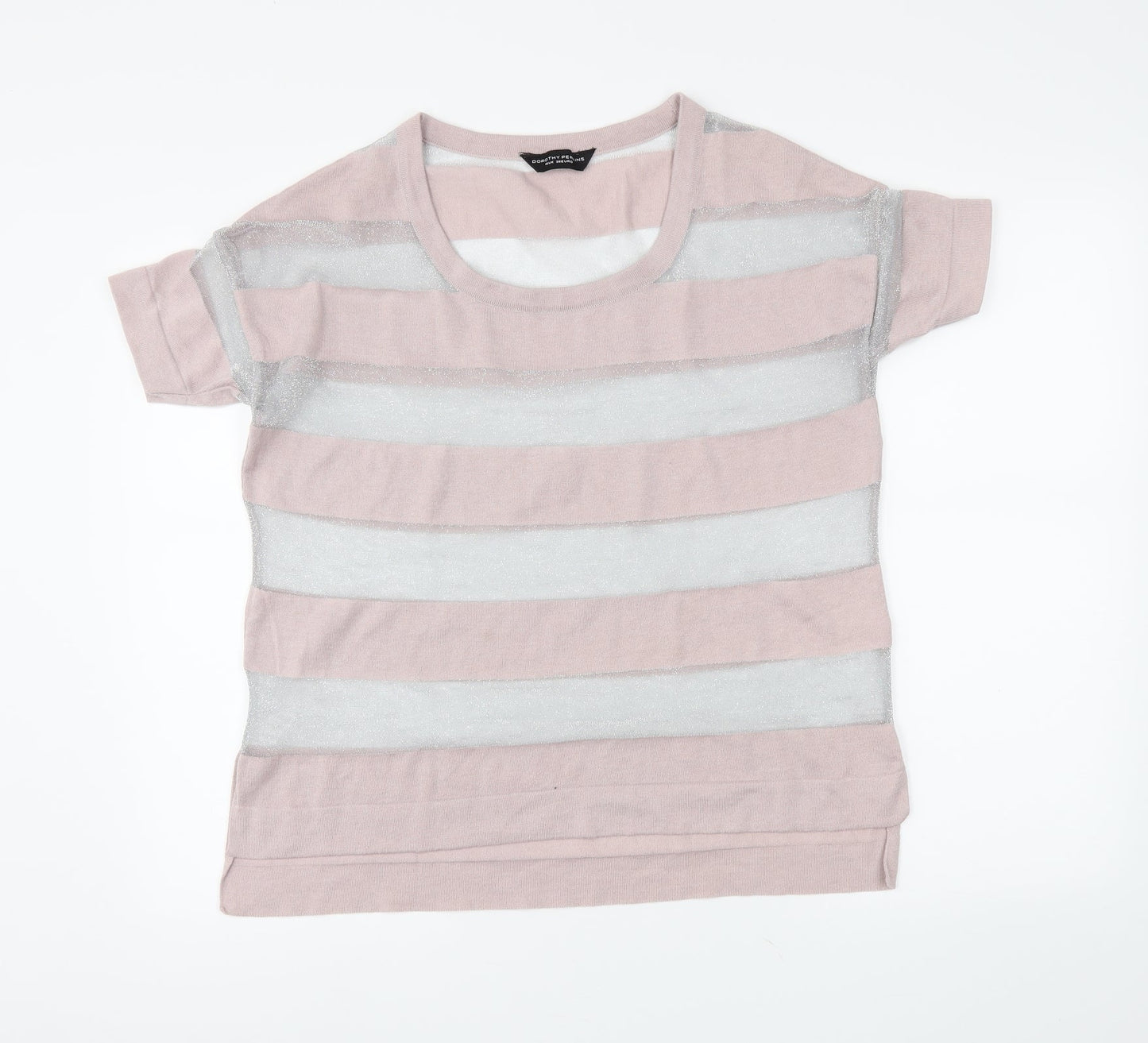 Dorothy Perkins Womens Pink Striped  Pullover Jumper Size 10