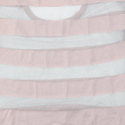 Dorothy Perkins Womens Pink Striped  Pullover Jumper Size 10
