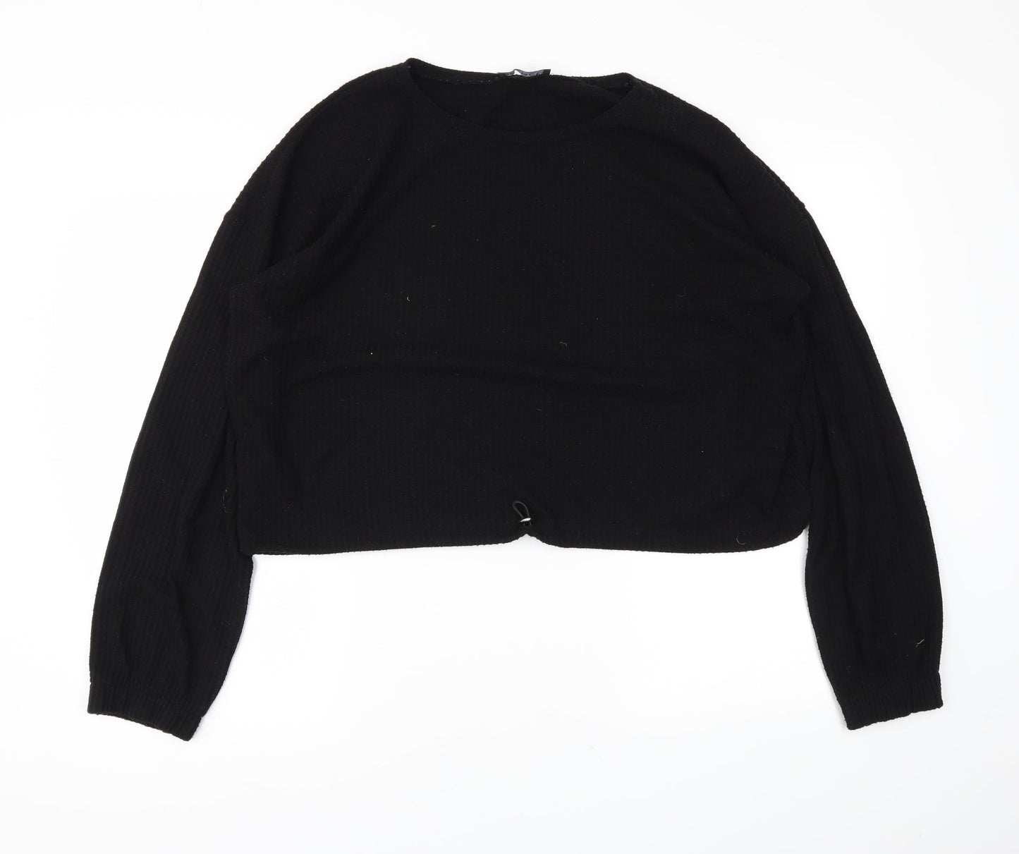 Womens UK Size XL Select Black Cropped Polo